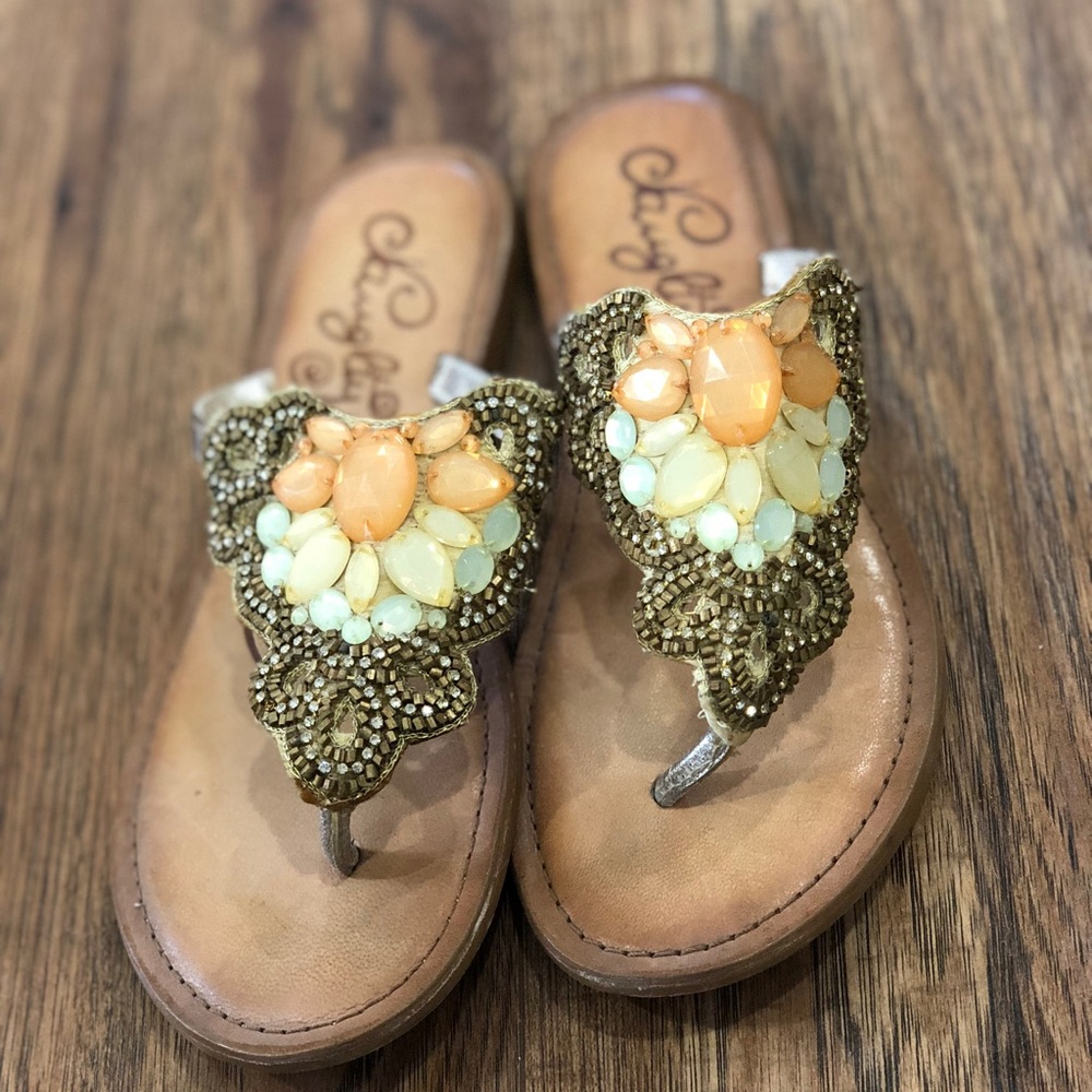 Naughty monkey embellished sandal